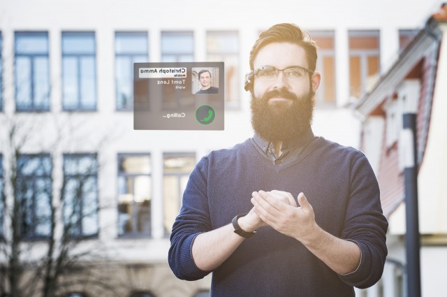 Texteingabe zur Bedienung von Smartglass